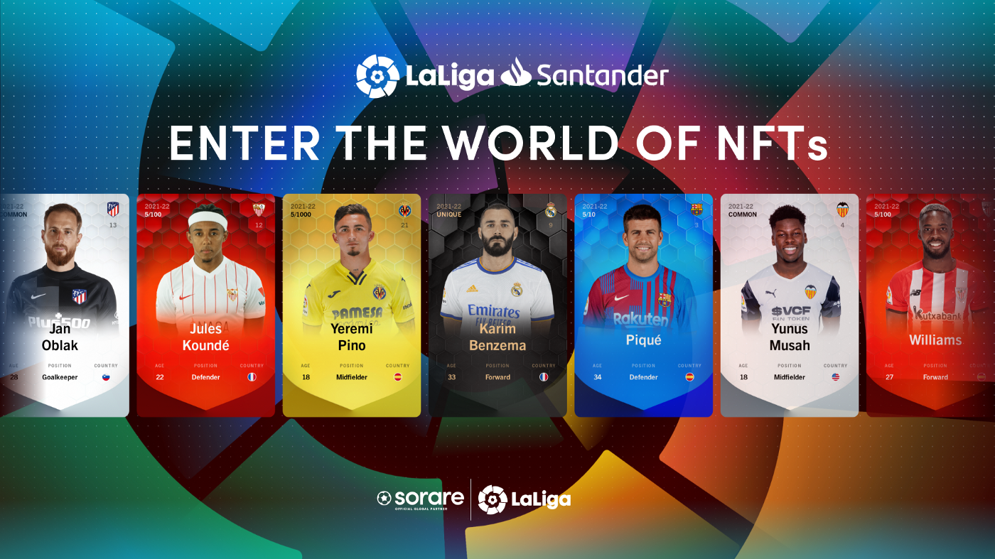 La Liga, Tüm Oyuncuları İçin NFT Futbol Kartlarını Piyasaya Sürüyor