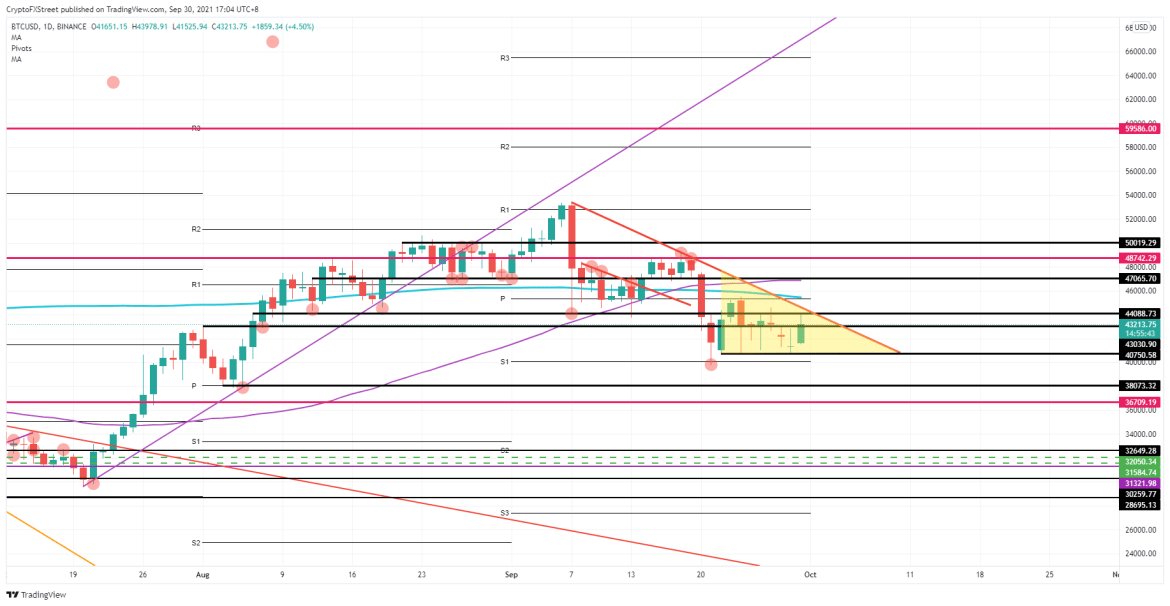 BTC/USD daily chart