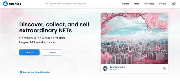 opensea NFT platform