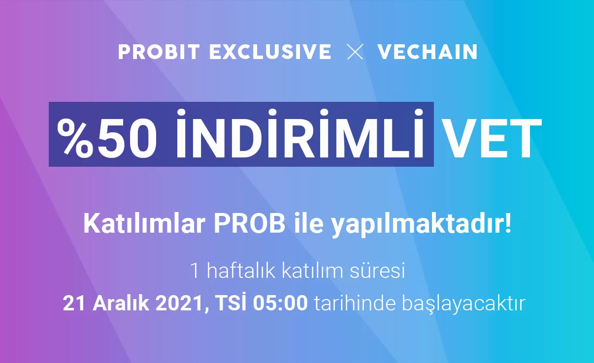 ProBit Exclusive Yüzde 50 İndirimli VET Kampanyası