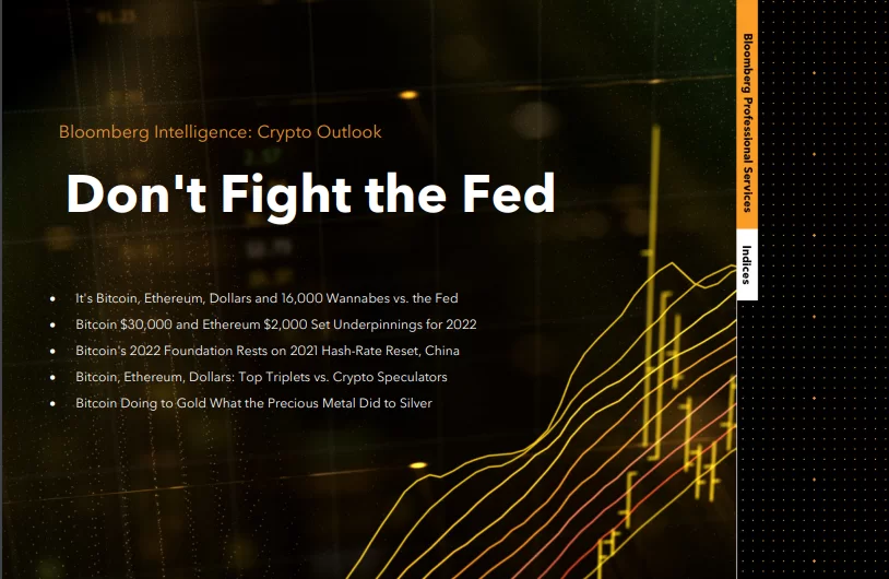 Bloomberg 2022 Bitcoin Raporunu Yayınladı! “FED ile Savaşma!”