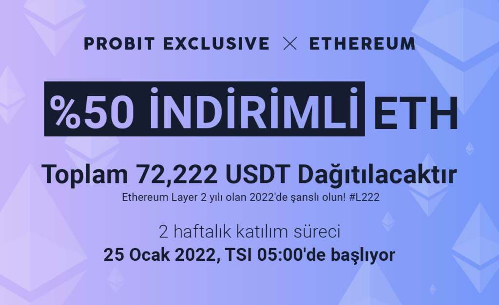 [ProBit Exclusive] Yüzde 50 İndirimli ETH Fırsatı