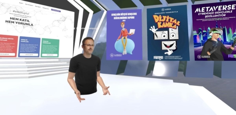 Gençlik ve Spor Bakanı Mehmet Muharrem Kasapoğlu, Metaverse Yayını Gerçekleştirdi