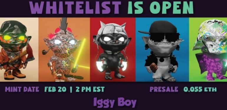 iggyboy-metaverse-nft-leri-whitelist-acildi-ve-mint-tarihi-20-subat - Crypto Turkey IggyBoy Metaverse NFT’leri: Whitelist Açıldı ve Mint Tarihi 20 Şubat
