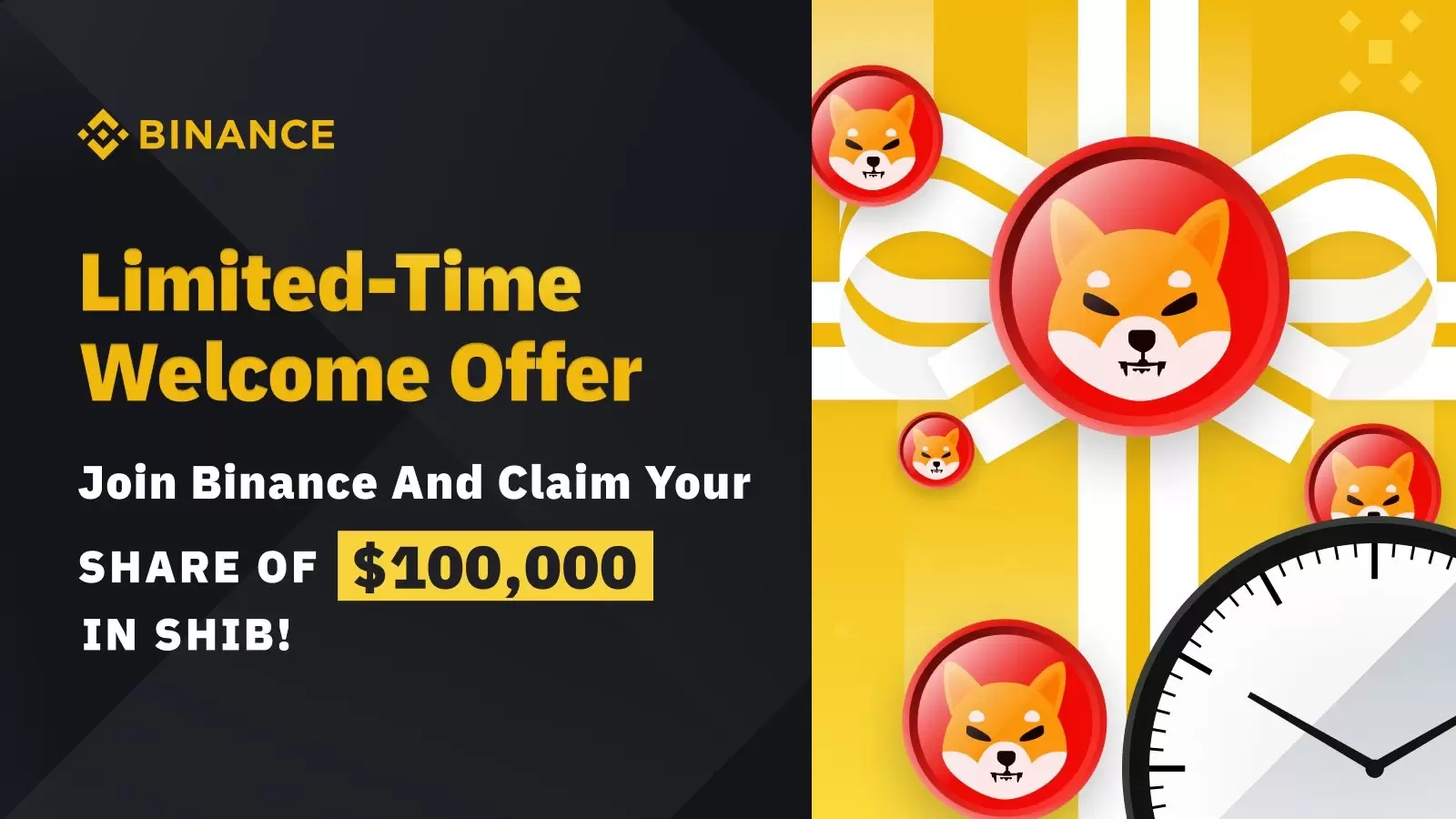 Binance Yeni Kullanıcılar İçin 100.000 Dolarlık Shiba Inu (SHIB) Dağıtıyor