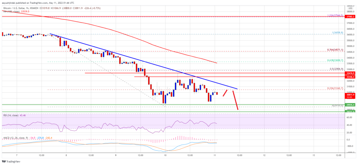 bitcoin btc fiyat analizi 30 000 dolar uzerinde mucadele ediyor daha fazla duser mi 11 mayis 2022 5