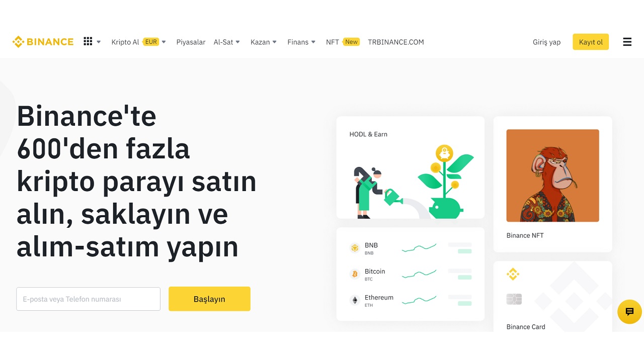 binance tr para yatırma