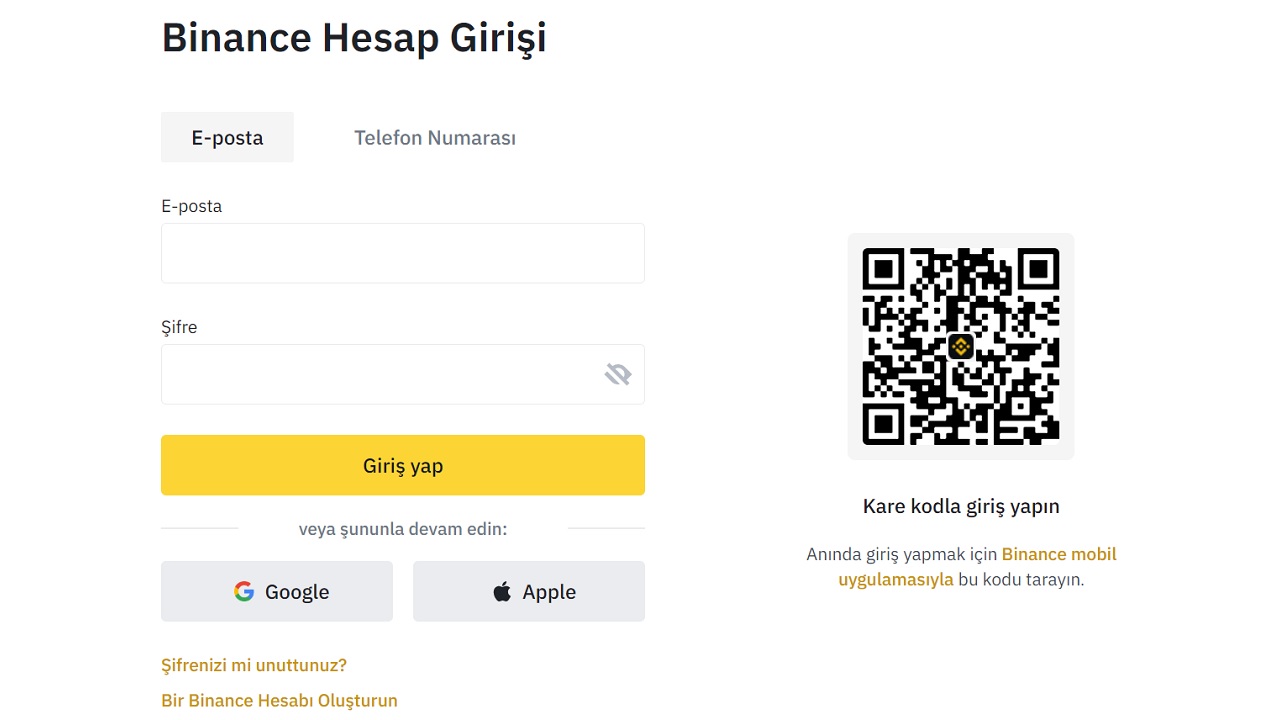 binance tr para yatırma